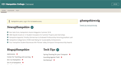 Desktop Screenshot of intranet.hampshire.edu